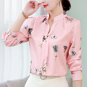 Sweet Casuals - Chiffon Blouse Office Shirt - Chicilook