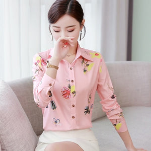 Sweet Casuals - Chiffon Blouse Office Shirt - Chicilook