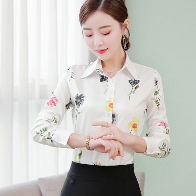 Sweet Casuals - Chiffon Blouse Office Shirt - Chicilook