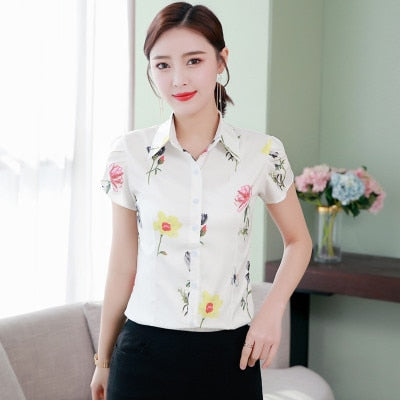 Sweet Casuals - Chiffon Blouse Office Shirt - Chicilook