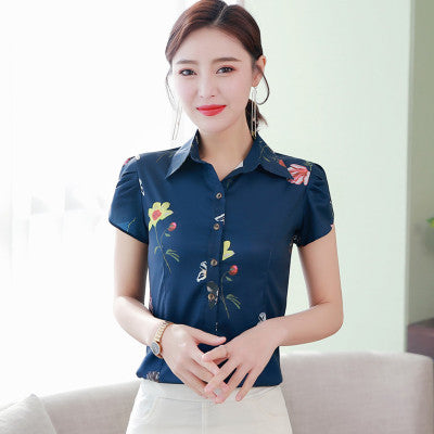 Sweet Casuals - Chiffon Blouse Office Shirt - Chicilook