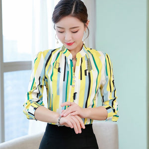 Sweet Casuals - Chiffon Blouse Office Shirt - Chicilook