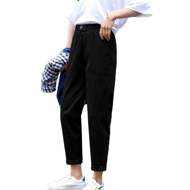 Sweet Casuals - High waist Casual Pant Spring Autumn - Chicilook