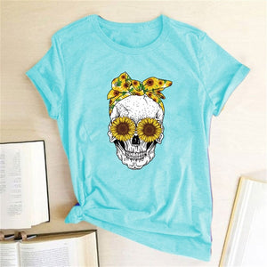 Sweet Casuals - Sun Flower short sleeve Tshirts - Chicilook