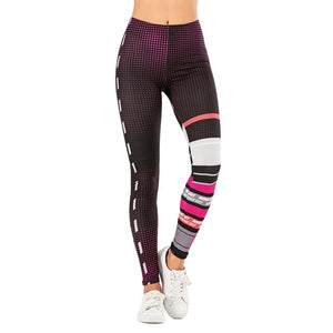 Fit Tracker - Leaf Printed High Waist Legging - Chicilook