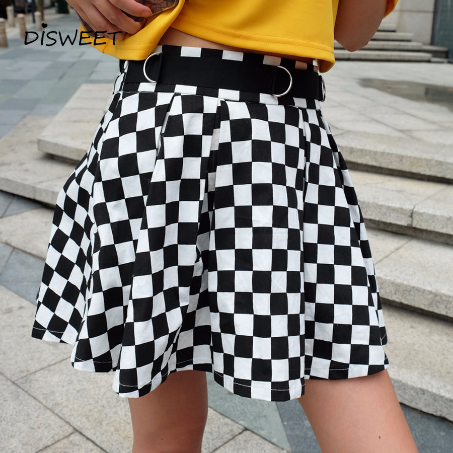 Sweet Casuals - Pleated Plaid Skirts High Waist Style - Chicilook