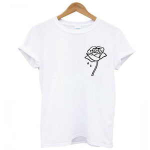 Sweet Casuals -  Printed Short Sleeve T shirt - Chicilook