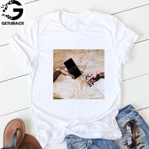 Sweet Casuals - Print T-shirt Casual Short Sleeve Cotton - Chicilook