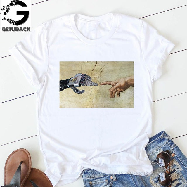 Sweet Casuals - Print T-shirt Casual Short Sleeve Cotton - Chicilook