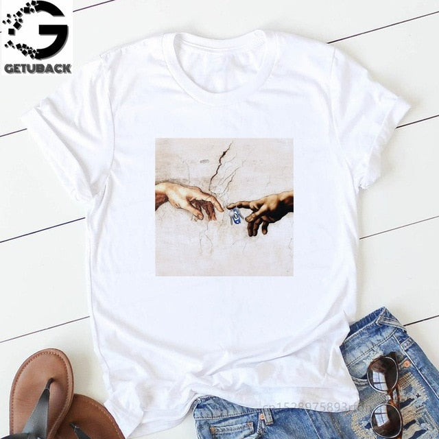 Sweet Casuals - Print T-shirt Casual Short Sleeve Cotton - Chicilook