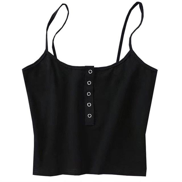 Summer Sexy party tops Sleeveless Short Crop Top - Chicilook